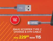 Snug X Copper Type C Charge & Syn Cable