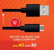 M Stuff 1M Micro USB Cable Dump Bin