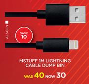 M Stuff 1M Lighting Cable Dump Bin