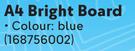 Butterfly A4 Bright Board (Blue)-Per 10 Sheet