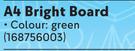Butterfly A4 Bright Board (Green)-Per 10 Sheet