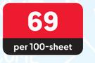 Butterfly A4 Ruled Paper 100 Sheets Mixed-Per 100 Sheet