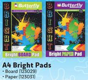 Butterfly A4 Bright Pads (Paper)