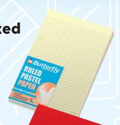 Butterfly A4 Ruled Paper 100 Sheets Mixed-Per 100 Sheet