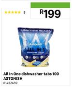 Astonish All In One Dishwasher-100 Tabs