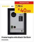 Frame Inspire Milo Black 10 x 15cm