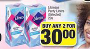 Libresse Panty Liners (Selected)-For Any 2 x 20s
