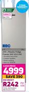 KIC 239L Metallic Fridge Freezer KBF 525/2 ME