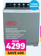 Defy 15kg Twin Tub Washing Machine DTT151