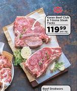 Karan Beef Club & T-Bone Steak Packs-Per kg