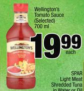 Wellington's Tomato Sauce-700ml Each