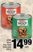 Spar Woof Dog Food-820g Each