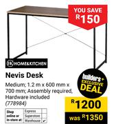 Home & Kitchen Nevis Desk Medium 1.2m x 600mm x 700mm (778984)