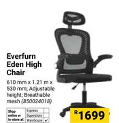 Everfurn Eden High Chair 610mm x 1.21m x 530mm (850024018)