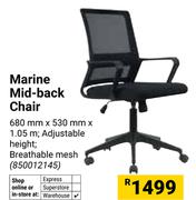 Marine Mid Back Chair 680mm x 530mm x 1.05m (850012145)
