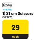 Croxley Create 21cm Scissors 323775-Each