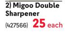 Migoo Double Sharpener 427566-Each