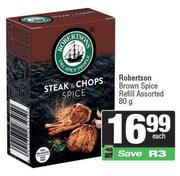 Robertson Brown Spice Refill Assorted-80g Each