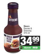 Steers Sauces & Dressing-375ml Each