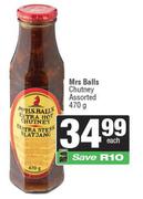 Mrs Balls Chutney Assorted-470g Each