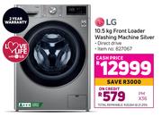 LG Front Loader Washing Machine Silver-10.5kg