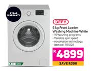Defy Front Loader Washing Machine White-6kg