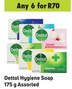 Dettol Hygiene Soap Assorted-For Any 6 x 175g