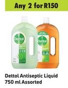 Dettol Antiseptic Liquid Assorted-For 2 x 750ml
