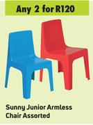 Sunny Junior Armless Chair Assorted-For Any 2