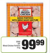 Spar IQF Mixed Chicken Portions-4Kg