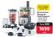 Bennett Read Premio 20 Food Processor BRFP3 