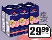 Fruitree Blended Fruit Juice Assorted-6 x 200ml Per Pack