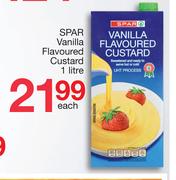 Spar Vanilla Flavoured Custard-1Ltr Each