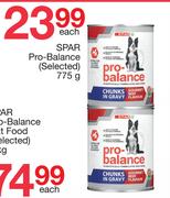 Spar Pro-Balanced Chunks In Gravy (Selected)-775g Each