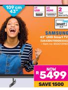 Samsung 43"(109cm) UHD Smart TV UA43DU7000KXXA