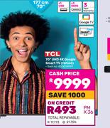 Hisense 70"(177cm) UHD 4K Google Smart TV 70P655
