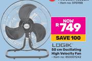 Logik 50cm Oscillating High Velocity Fan