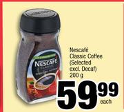 Nescafe Classic Coffee(Selected Excl.Decaf)-200g Each