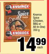 Knorrox Spice Chicken, BBQ Or All In One-350g Each
