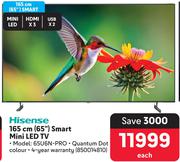 Hisense 65"(165cm) Smart Mini LED TV 65U6N-PRO 850014810-Each