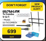 Ultra-Link TV Combo 4-In-1 UL-TVCOMBO4 850020689-Each