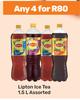Lipton Ice Tea Assorted-For Any 4 x 1.5L