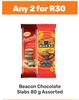 Beacon Chocolate Slabs Assorted-For Any 2 x 80g
