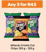 Willards Crinkle Cut Chips-For Any 3 x 120g-125g