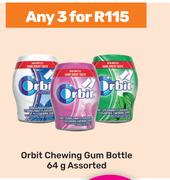 Orbit Chewing Gum Bottle Assorted-For Any 3 x 64g