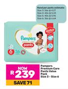 Pampers Premium Care Pants Value Pack Size 3-6