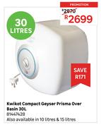 Kwikot Compact Prisma Over Basin Geyser 30L 81447428