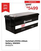 Switched Lifepo4 Lithium Battery 2560 WH 81492274