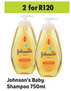 Johnson's Baby Shampoo-For 2 x 750ml
