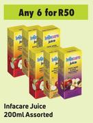 Infacare Juice Assorted-For 6 x 200ml